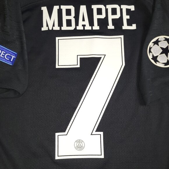 Mbappe Psg Paris Saint Germain 2018 2019 JORDAN VAPORKNIT Soccer Jersey L - Picture 4 of 10